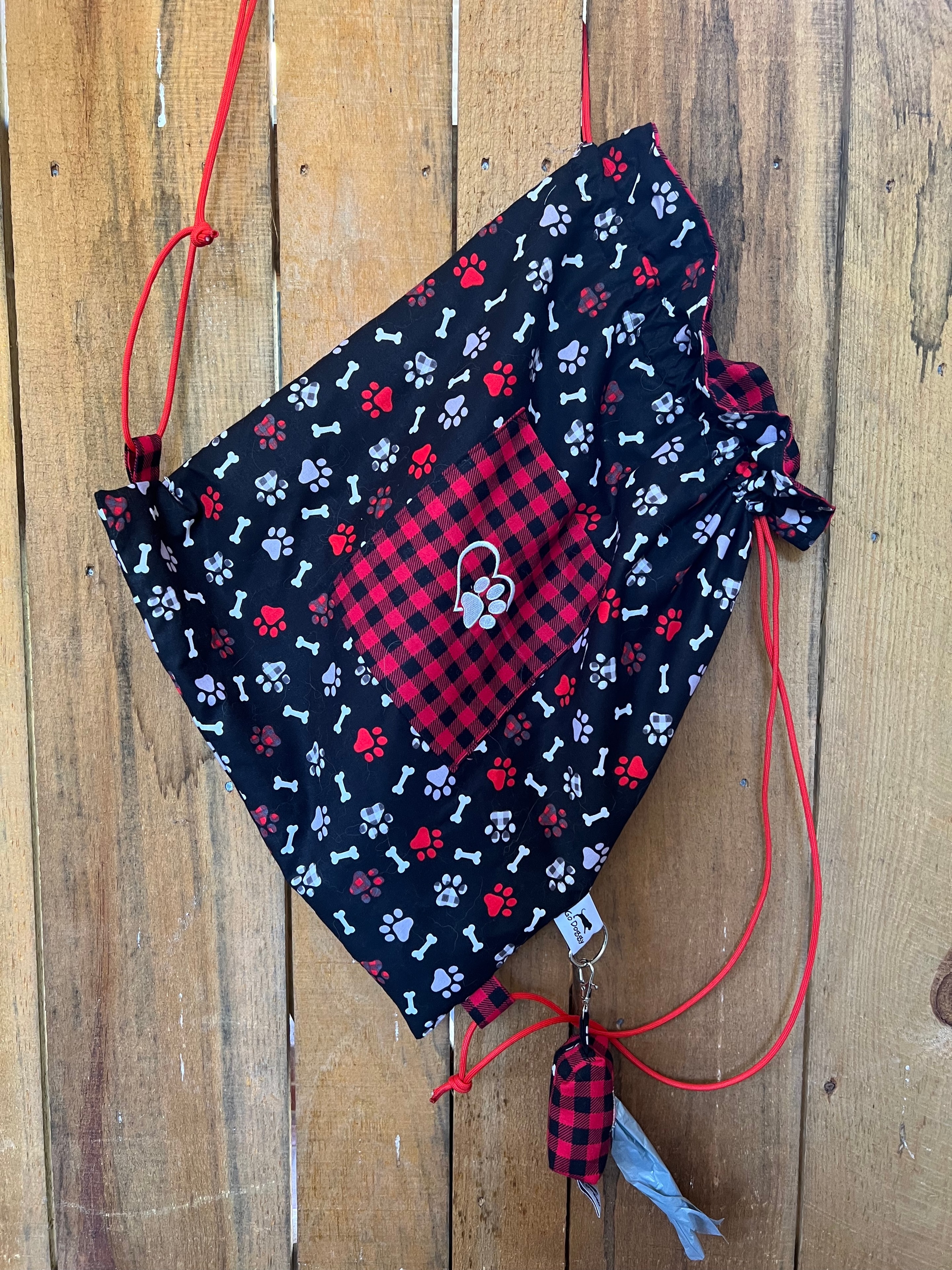 Classic plaid doggy go bag